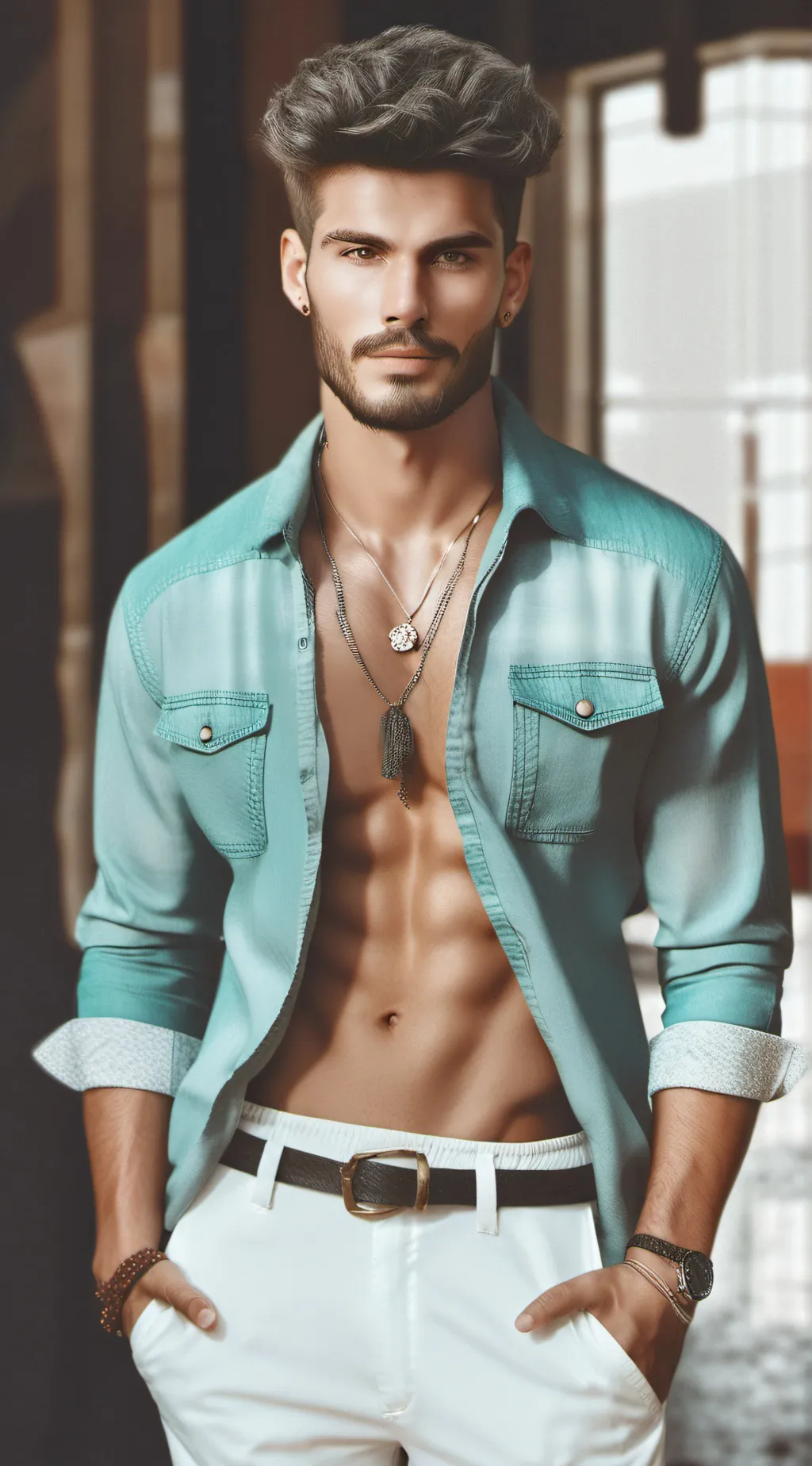 ai character: Leo background