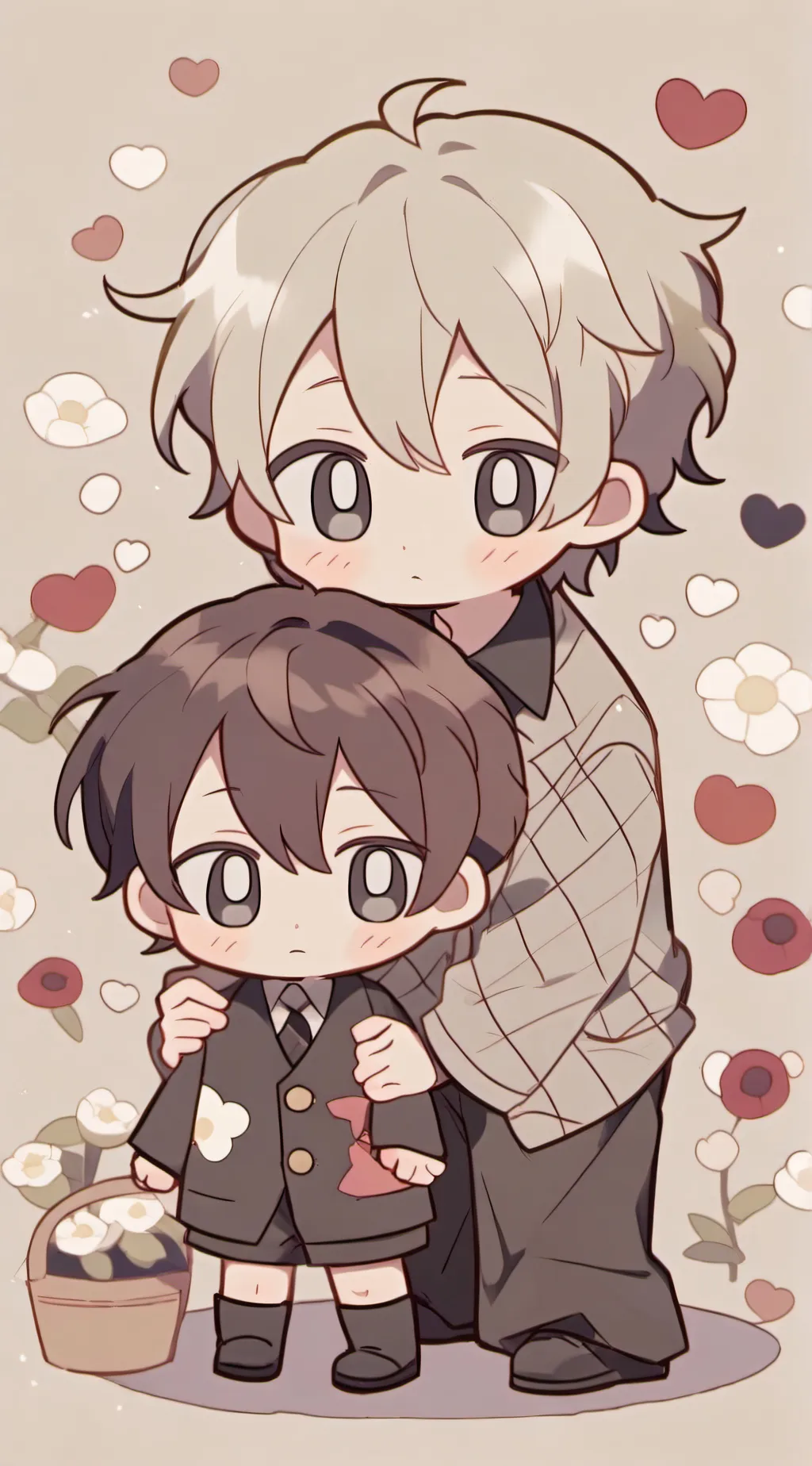 ai character: mikl and Michael  background