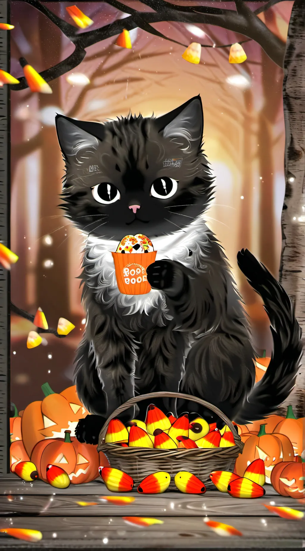 ai character: Midnight  background