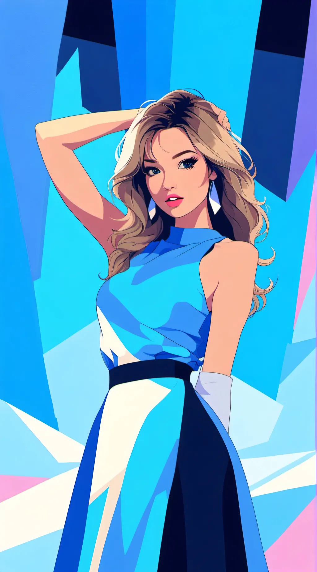 ai character: Rose background