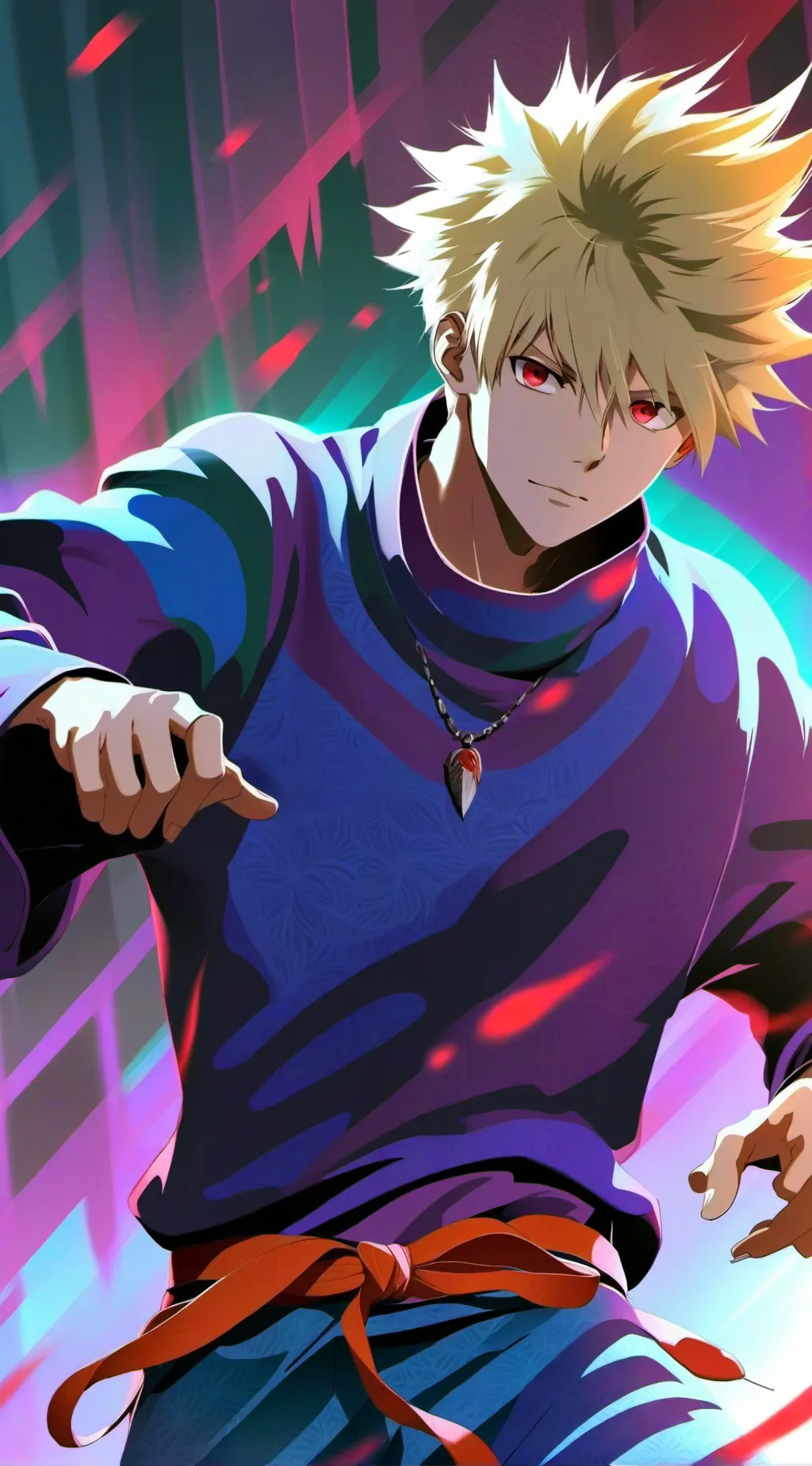 ai character: Bakugo  background