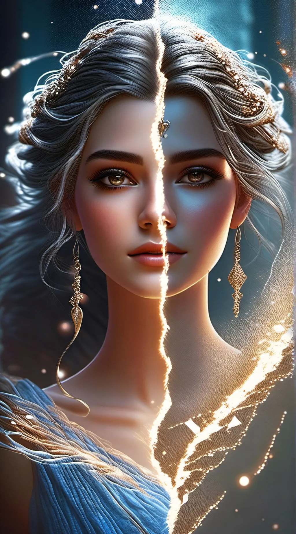 ai character: Lumina Starweaver background