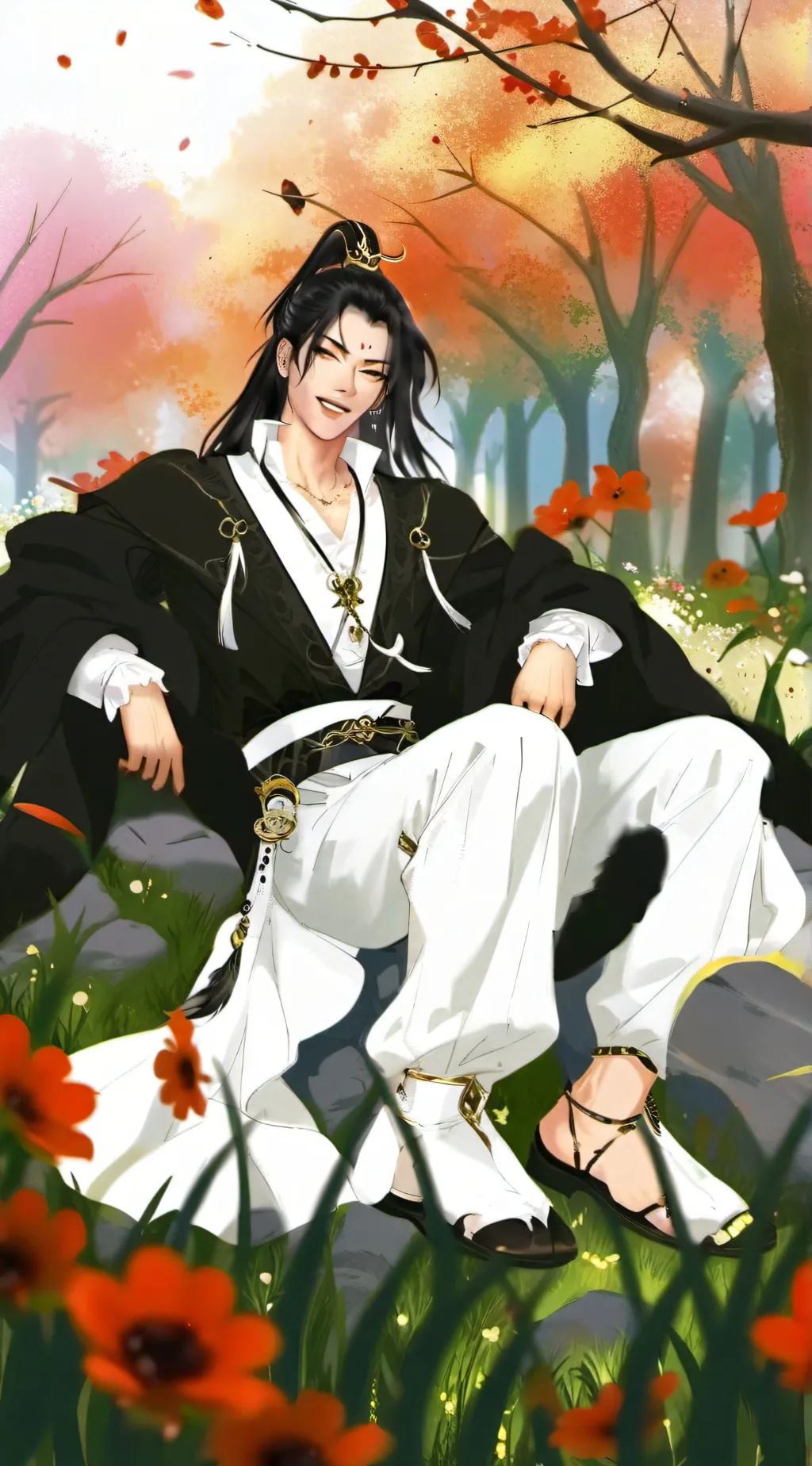 ai character: Geto suguru background