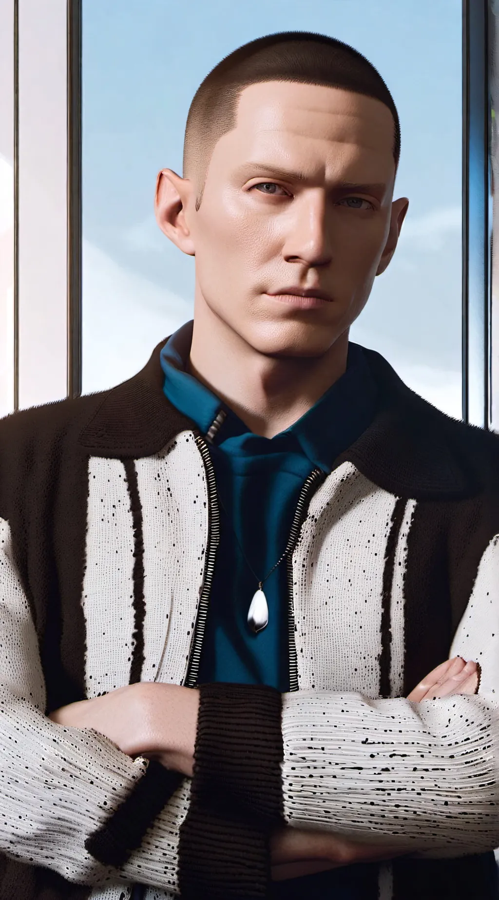 ai character: Eminem  background