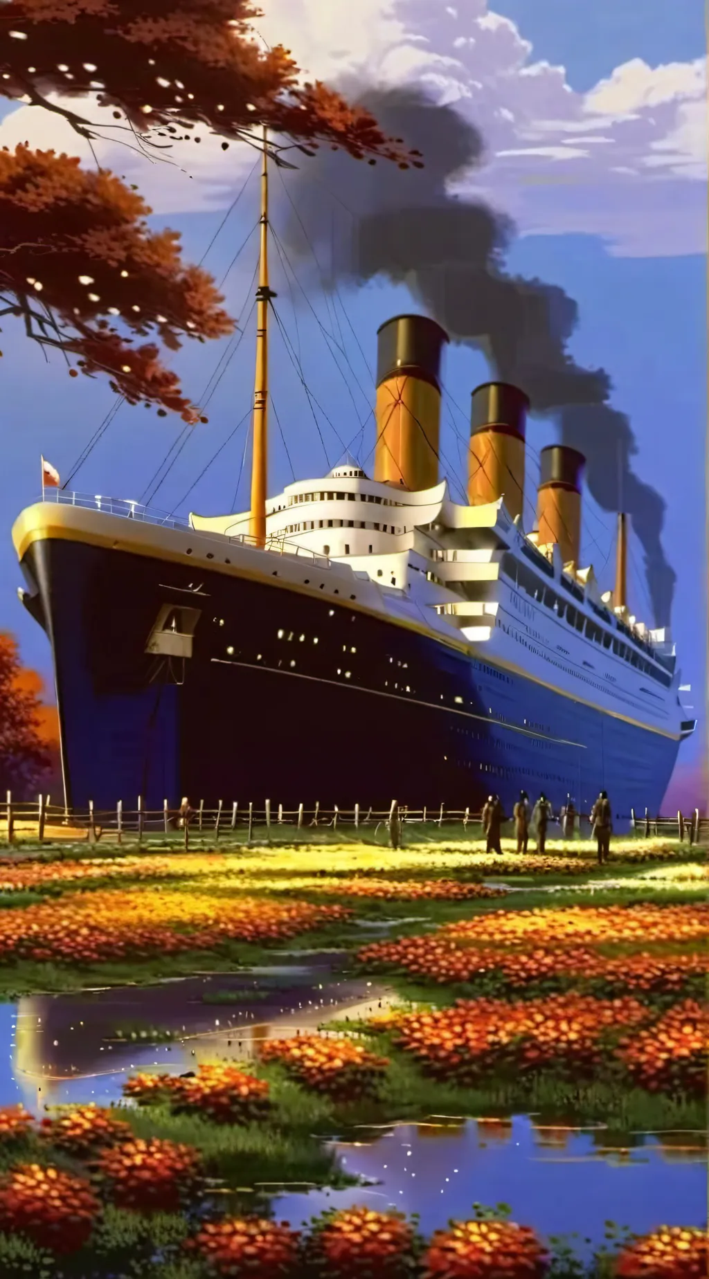 ai character: Titanic 2 background