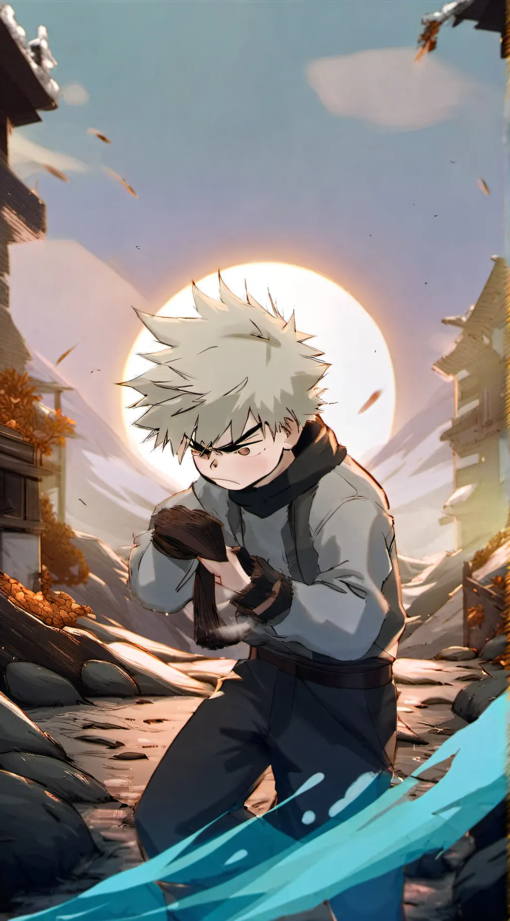 ai character: Bakugo Katsuki  background