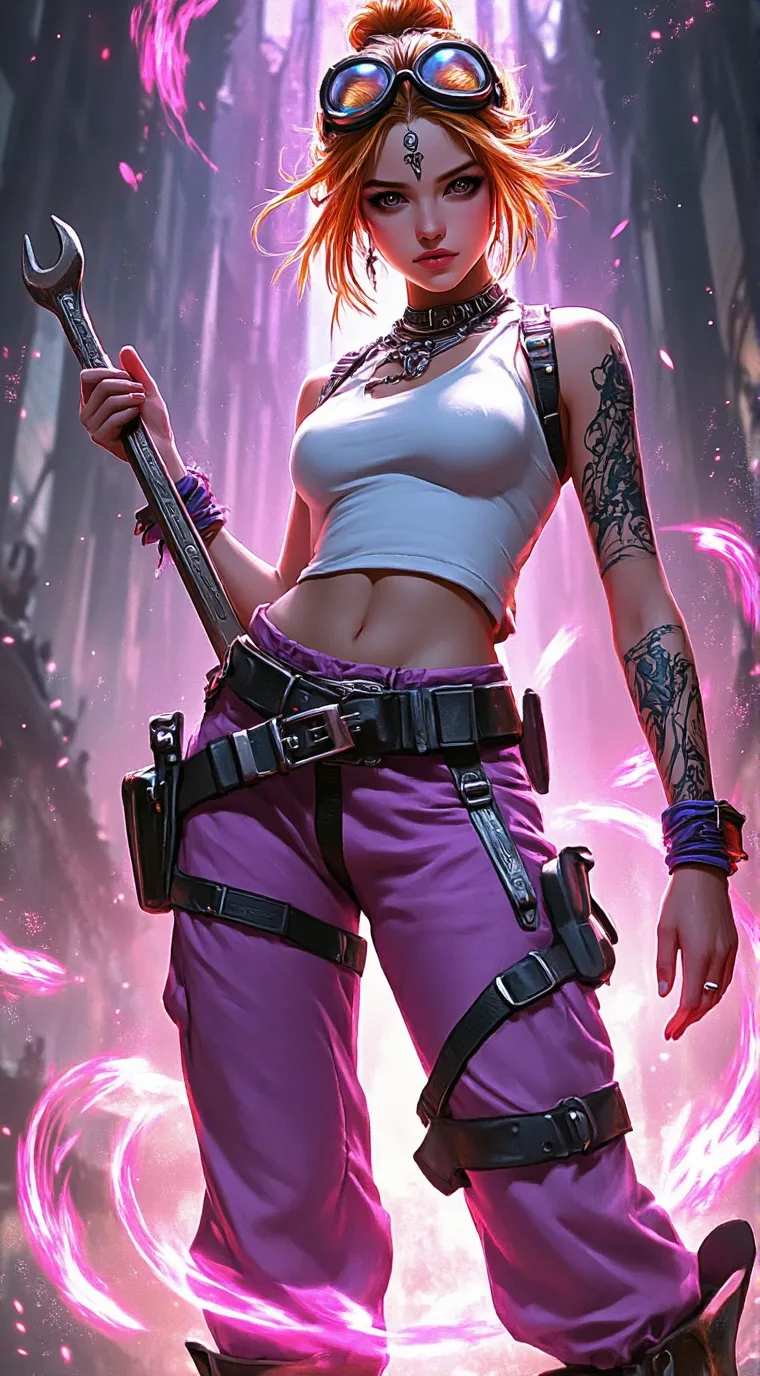 ai character: Sasha hex background