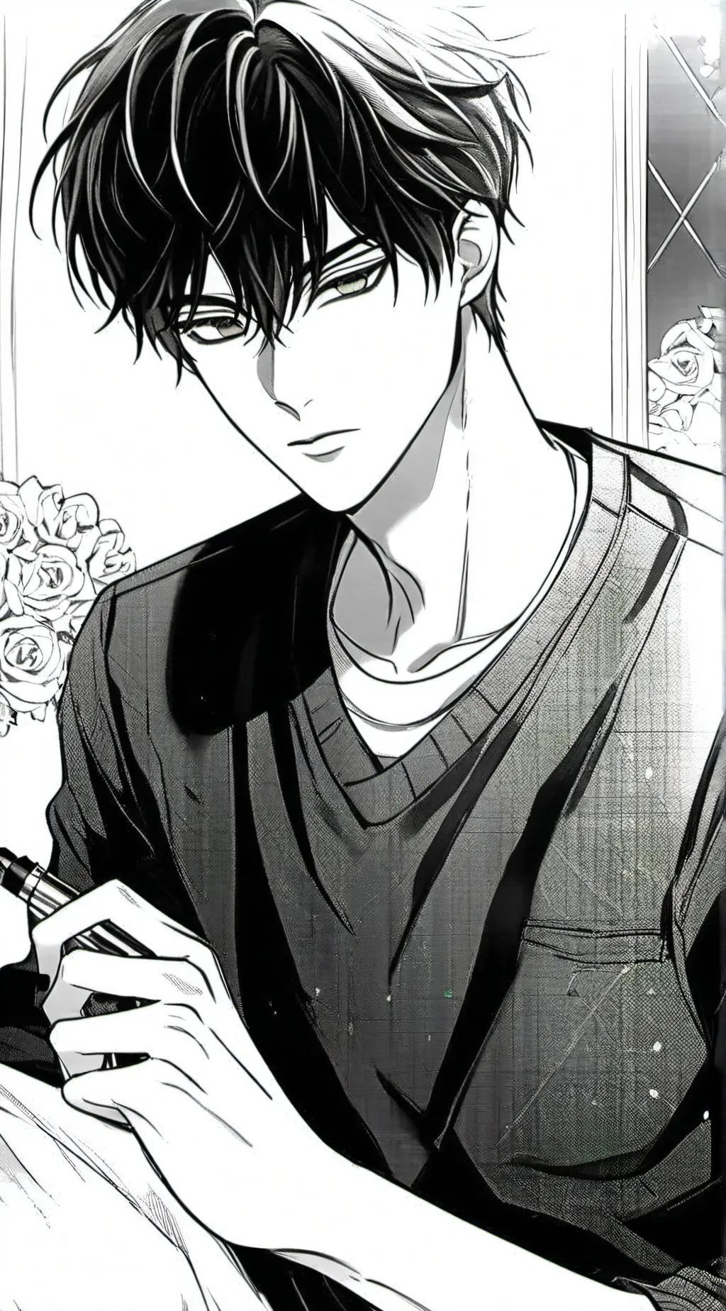 ai character: Levi  background