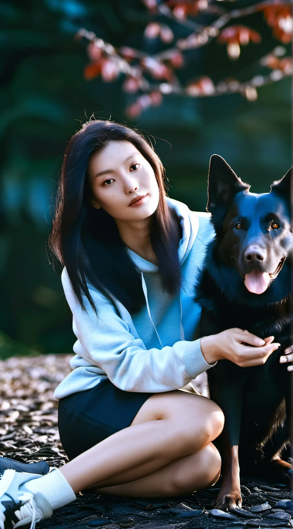 ai character: Goodbye..... background