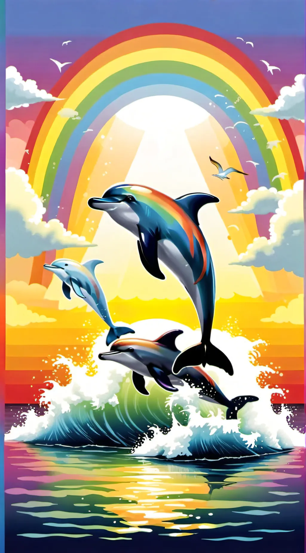 ai character: SYMPHONY MEME...🐬 background