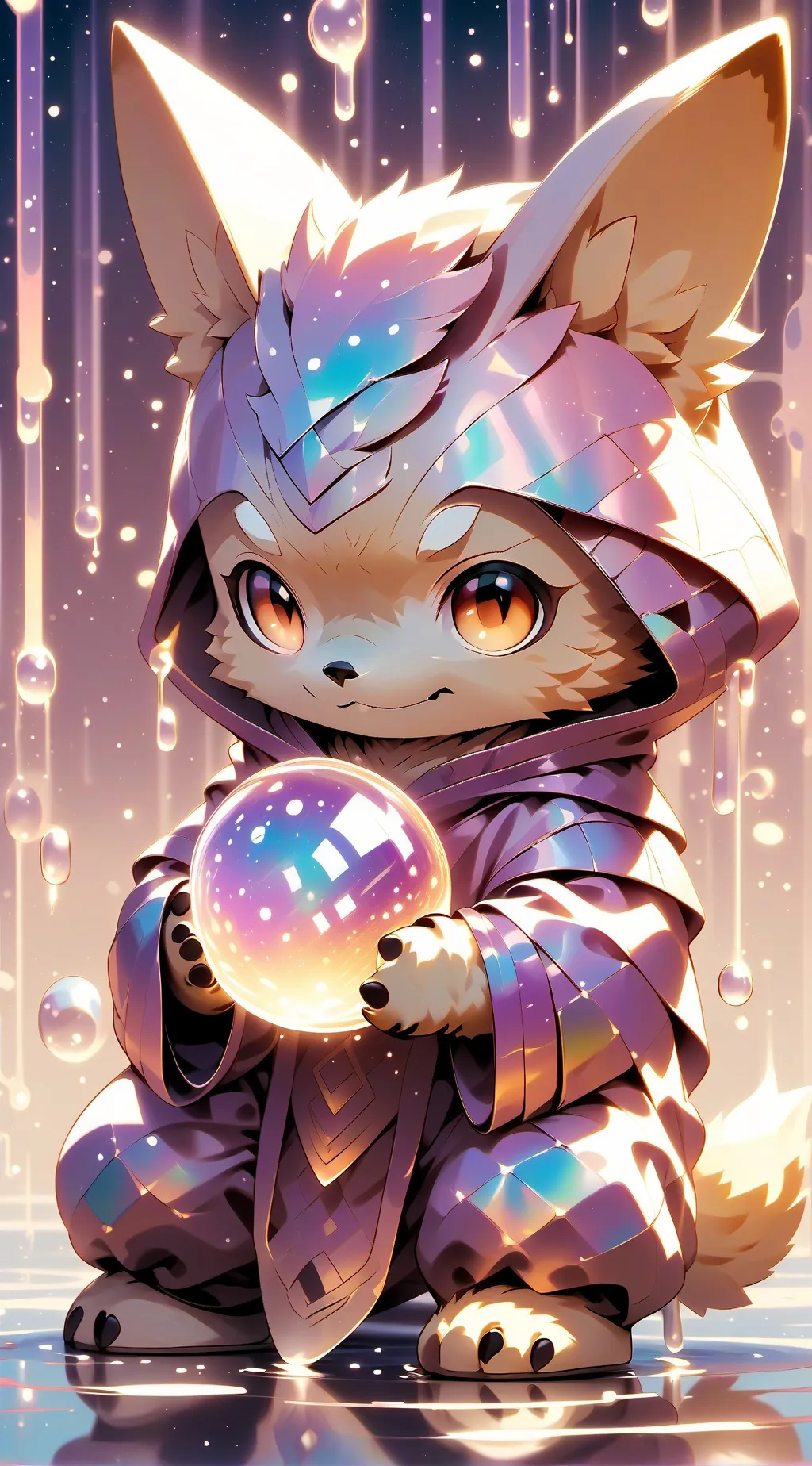 ai character: foxie background