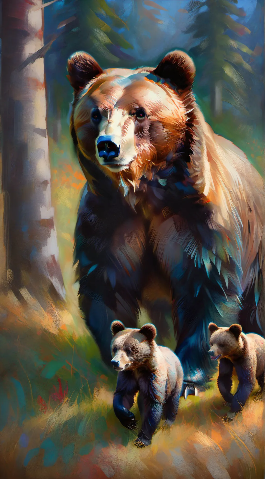 ai character: Bear Life background