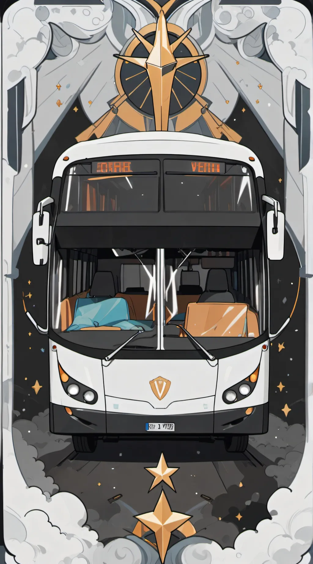 ai character: ✨bus survival✨ background