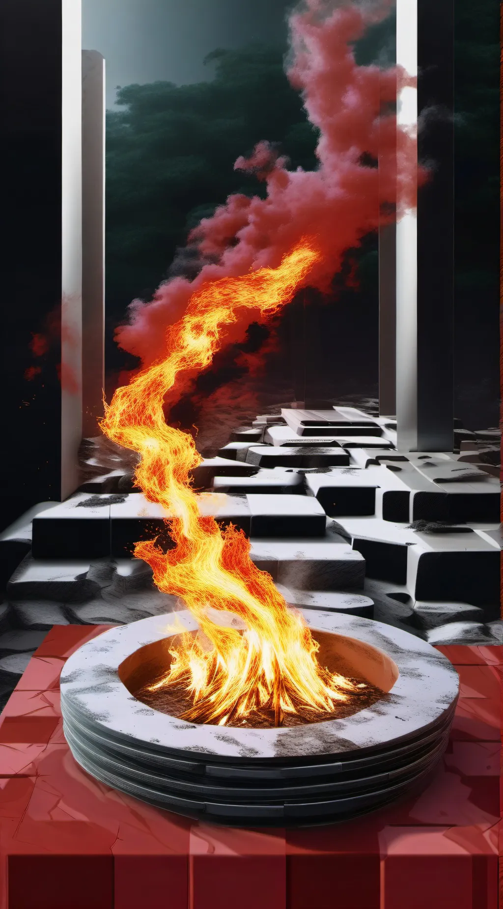 ai character: Pulse Fire/ Foir background