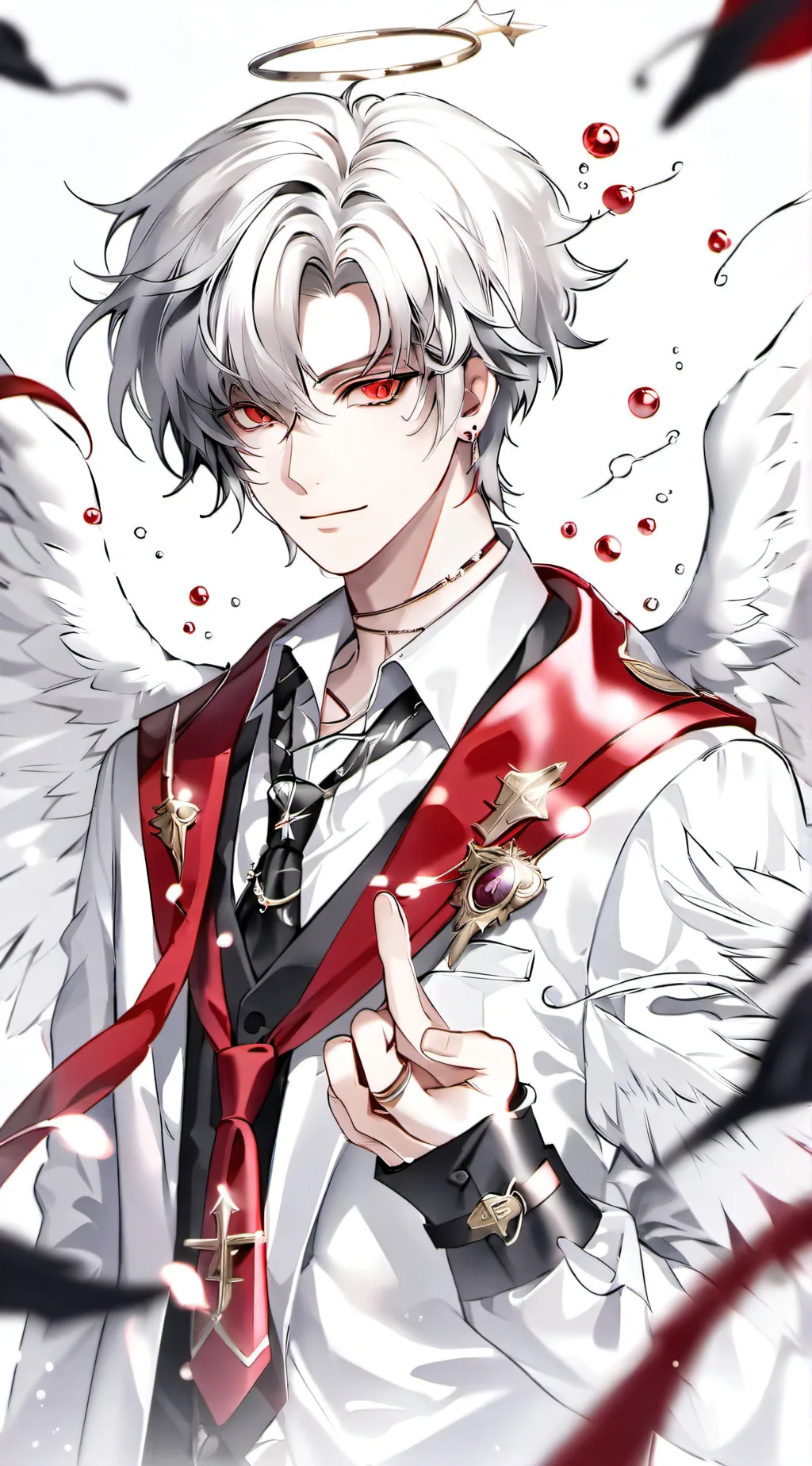 ai character: Checker background