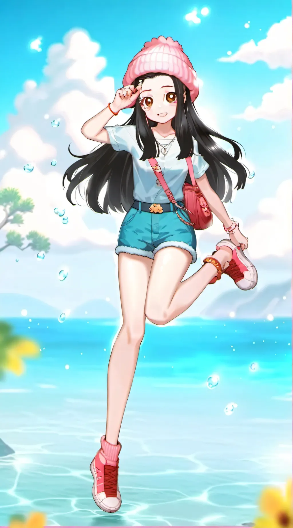 ai character: Nezuko background