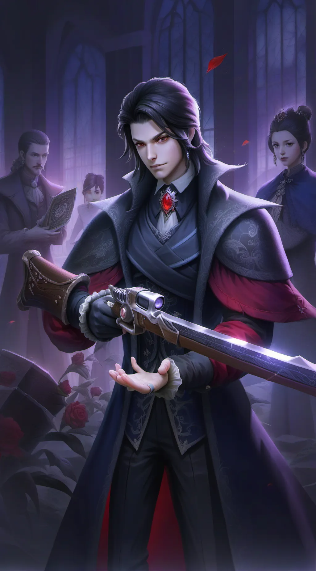 ai character: hashira background