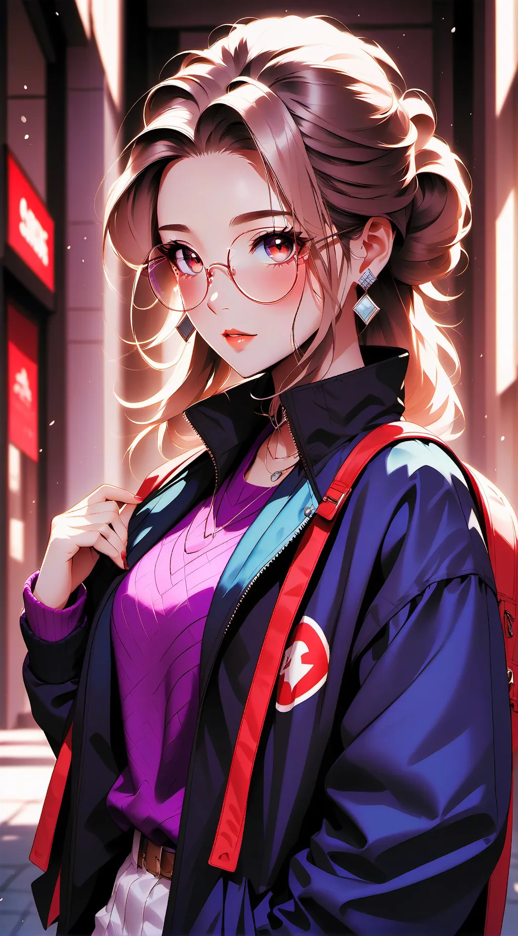 ai character: Léa  background