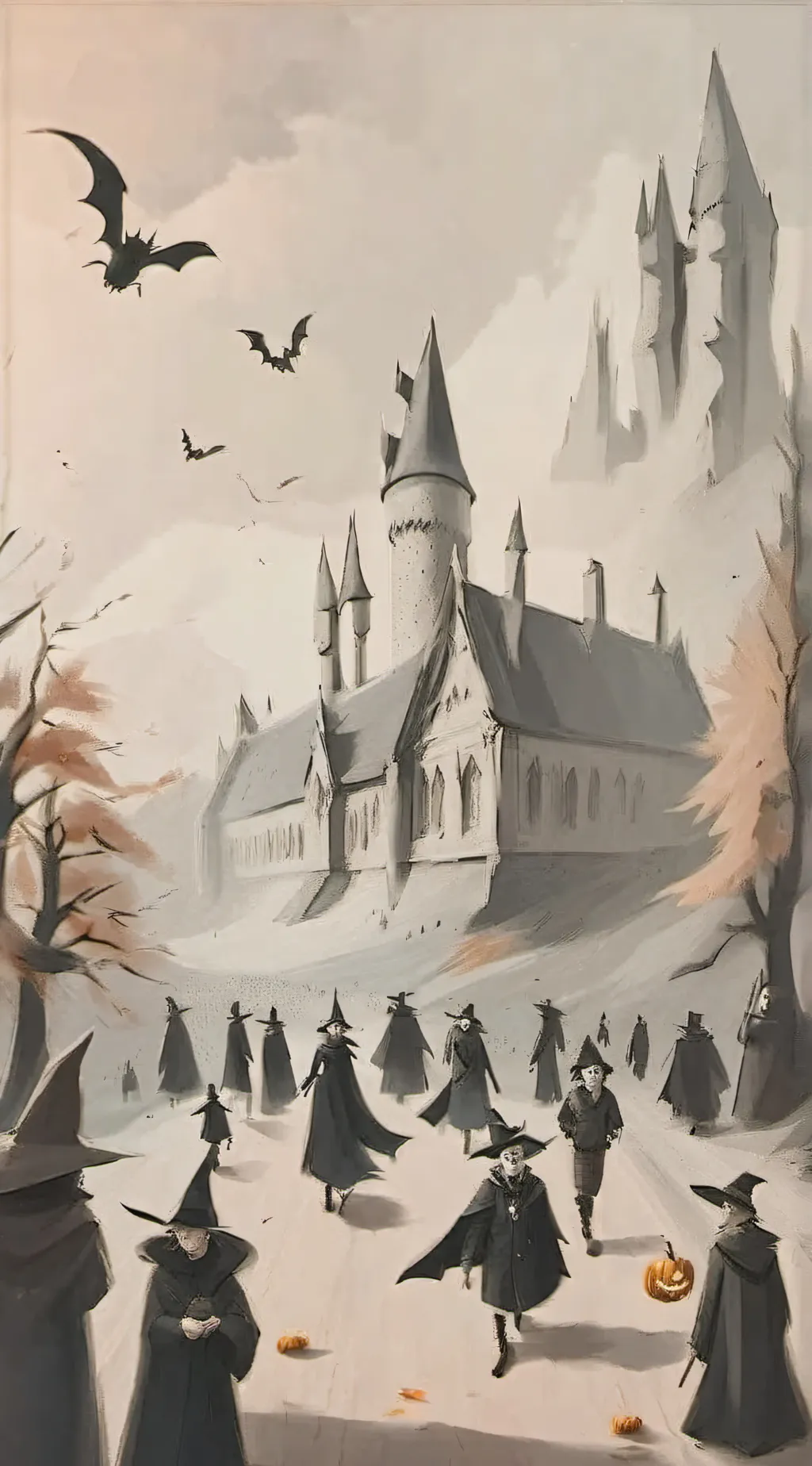 ai character: HP sleepover 🎃 background