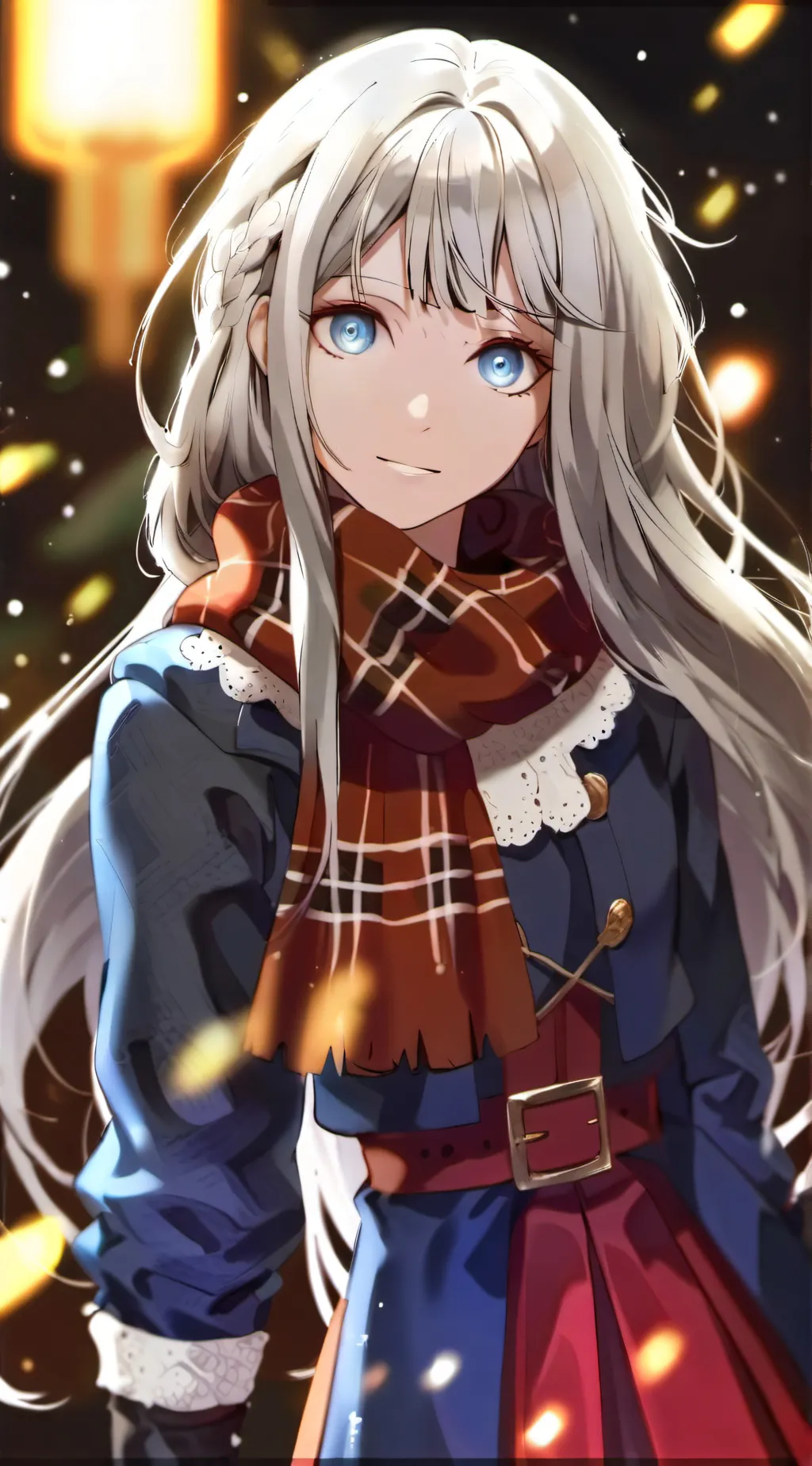 ai character: Snow background