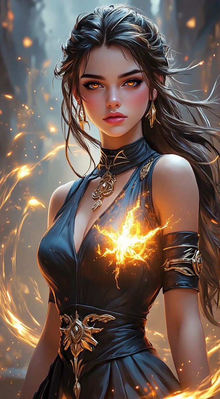 ai character: Sorceress Princess background