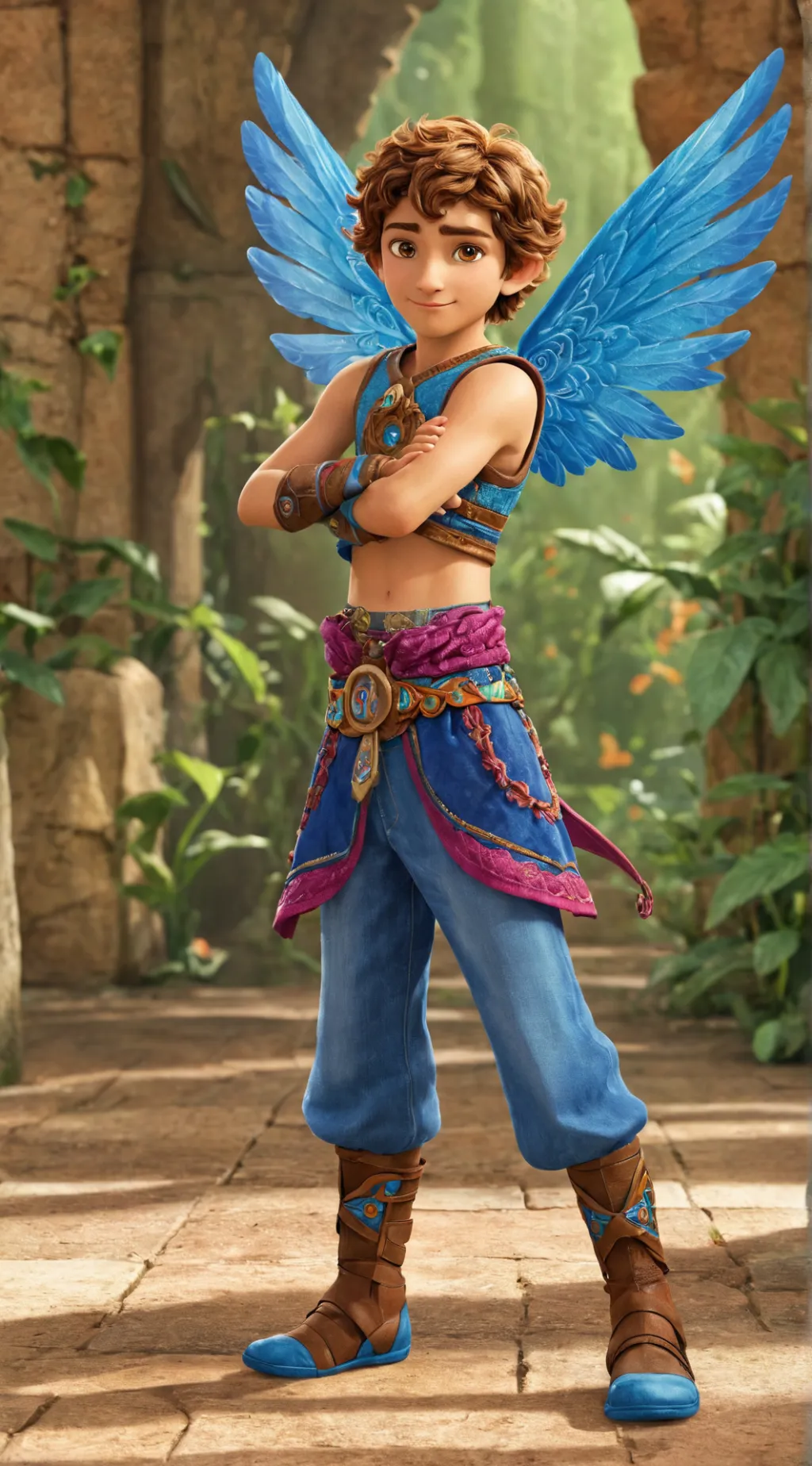 ai character: iko vampire background