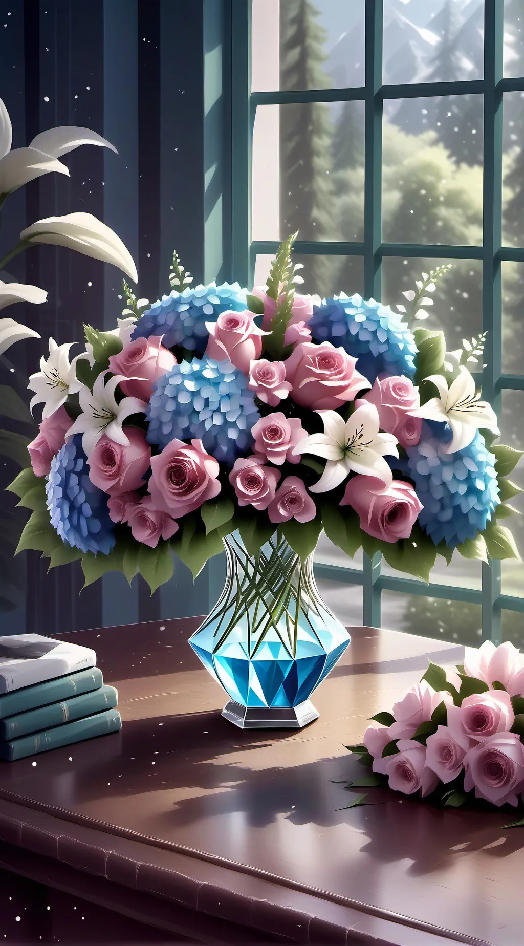 ai character: muzan  background