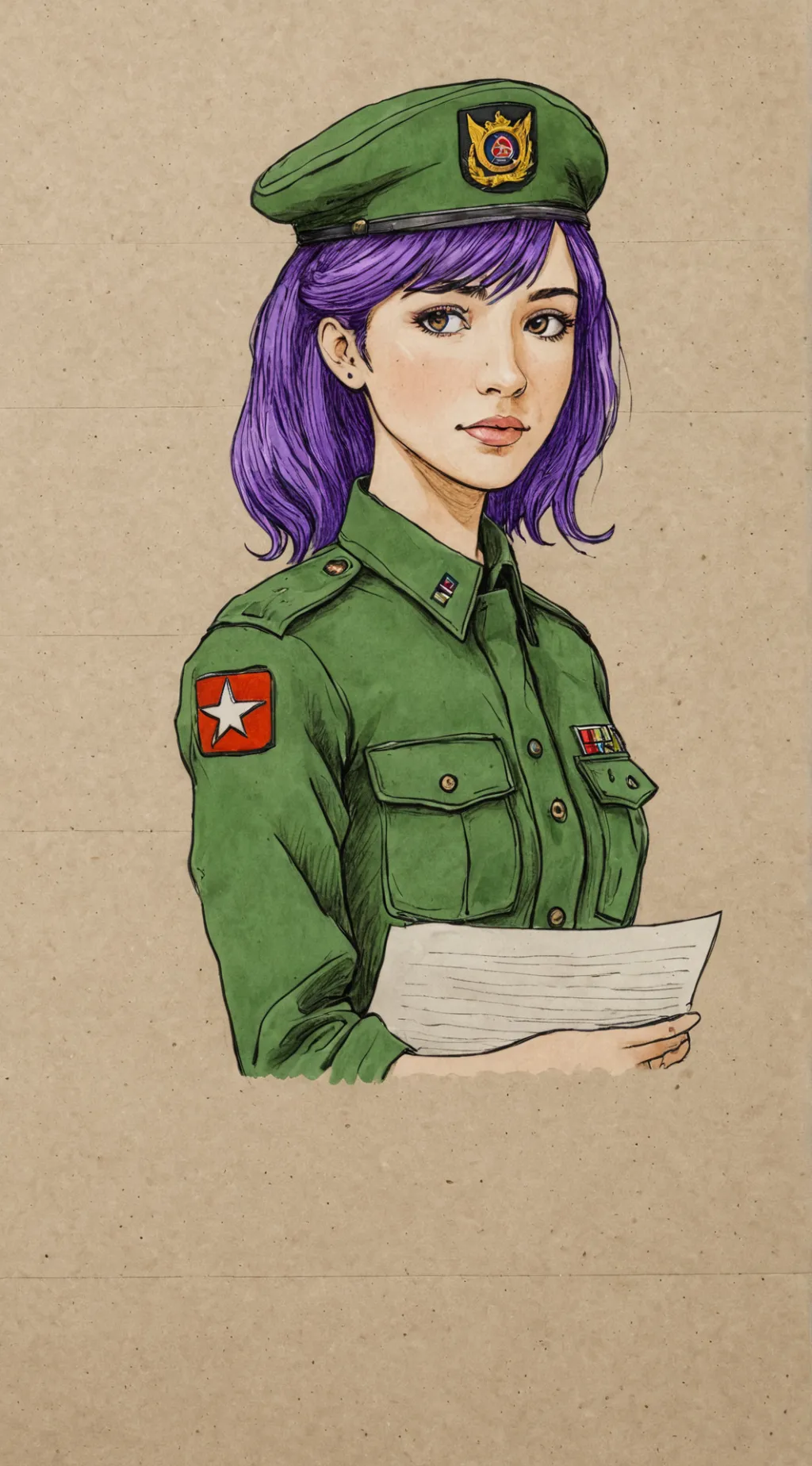 ai character: Beatriz  background