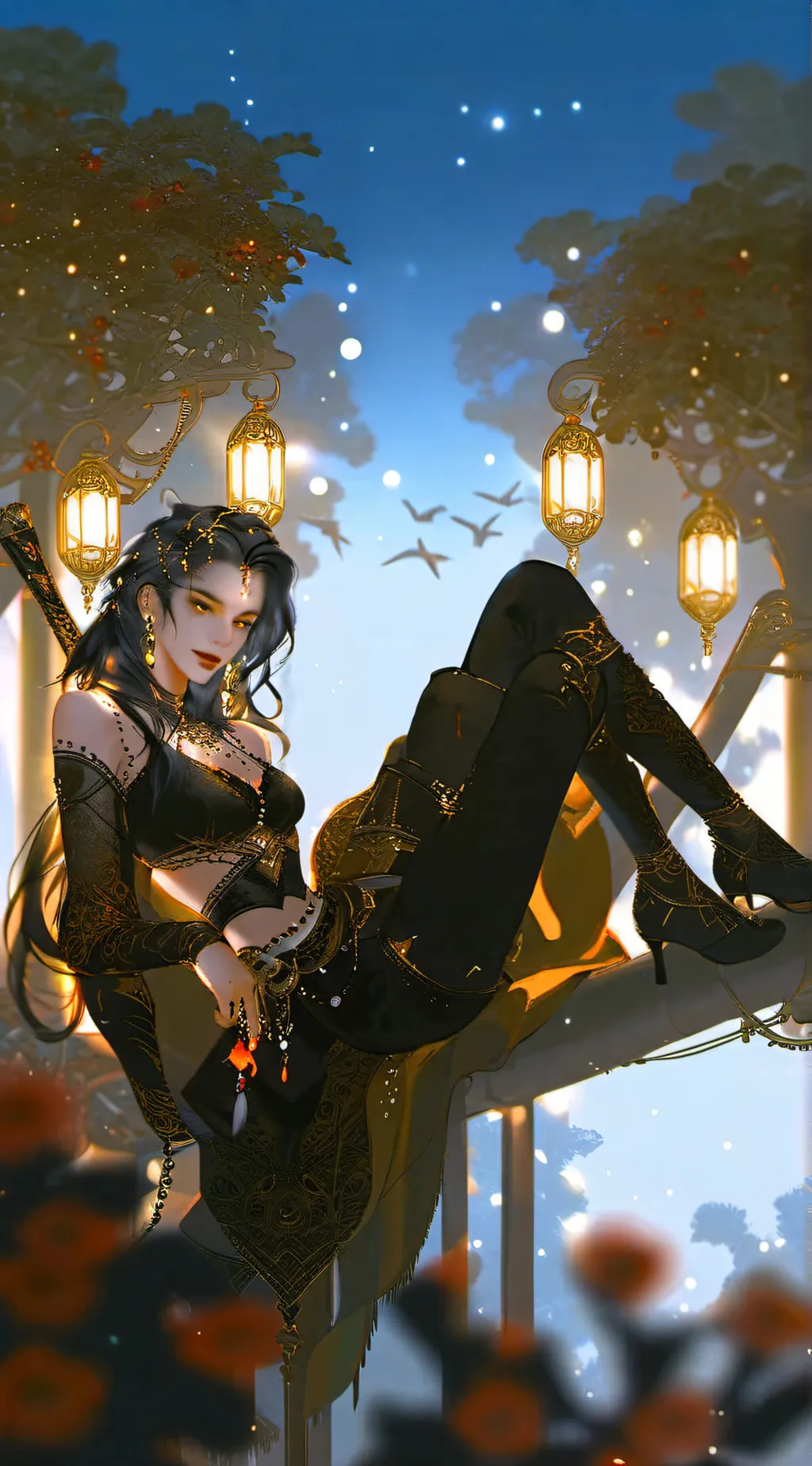 ai character: Leena Grant  background