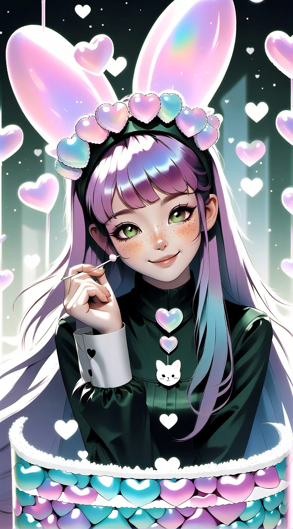 ai character: Kuyo-chan ラブリー background