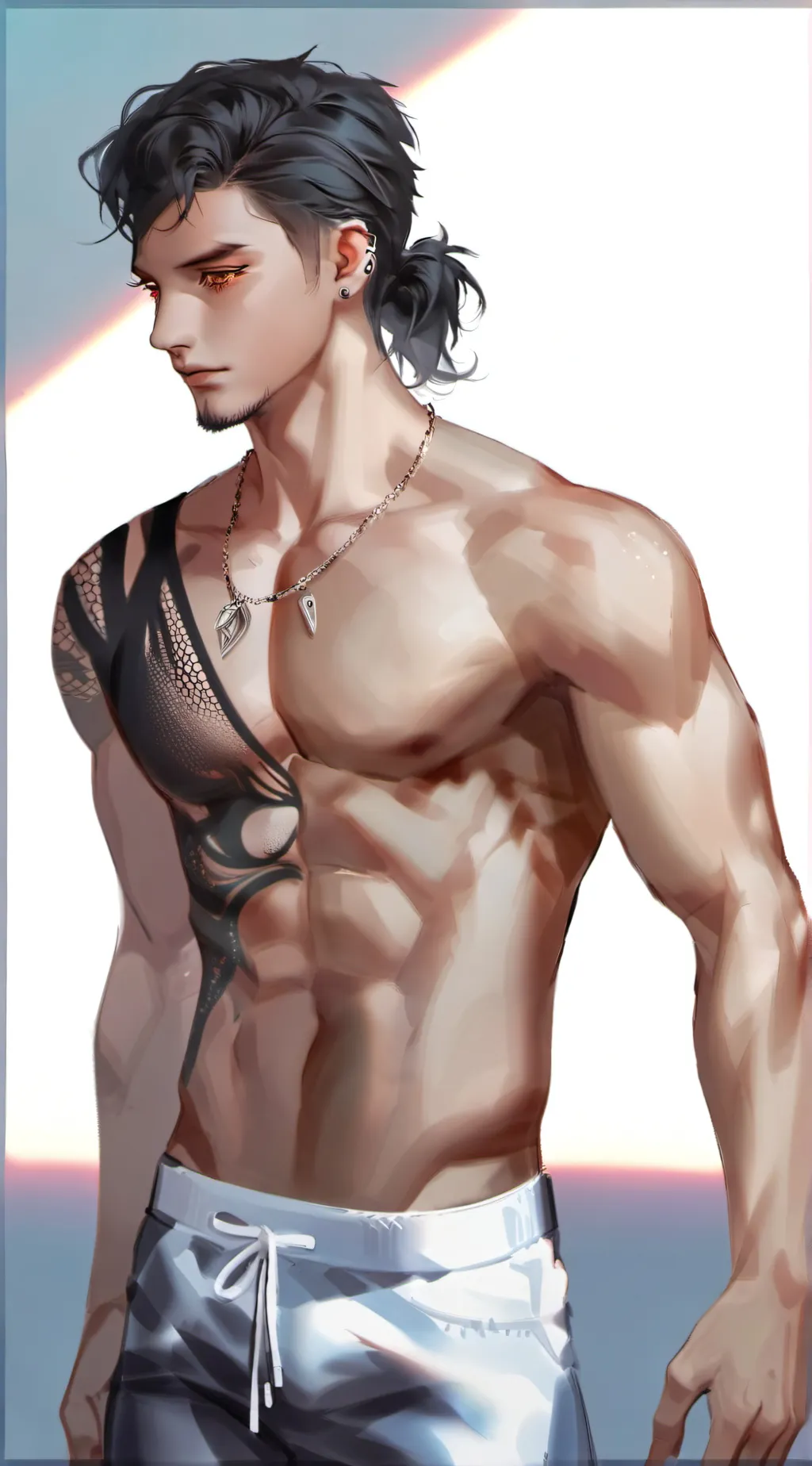 ai character: ☘️🔥Basil🔥☘️ background