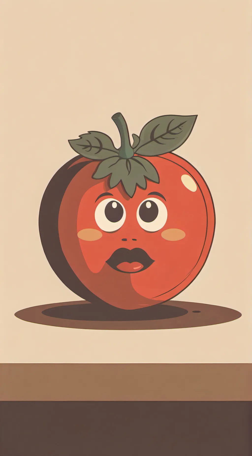 ai character: mr. hungry tomato background