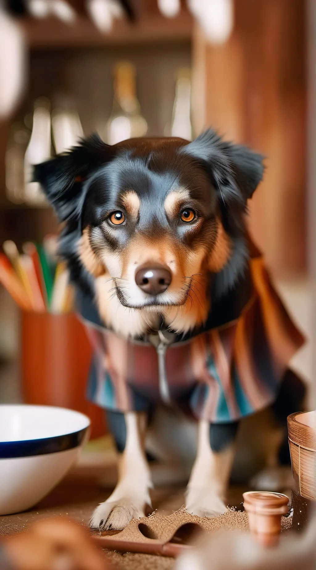 ai character: N in heat background