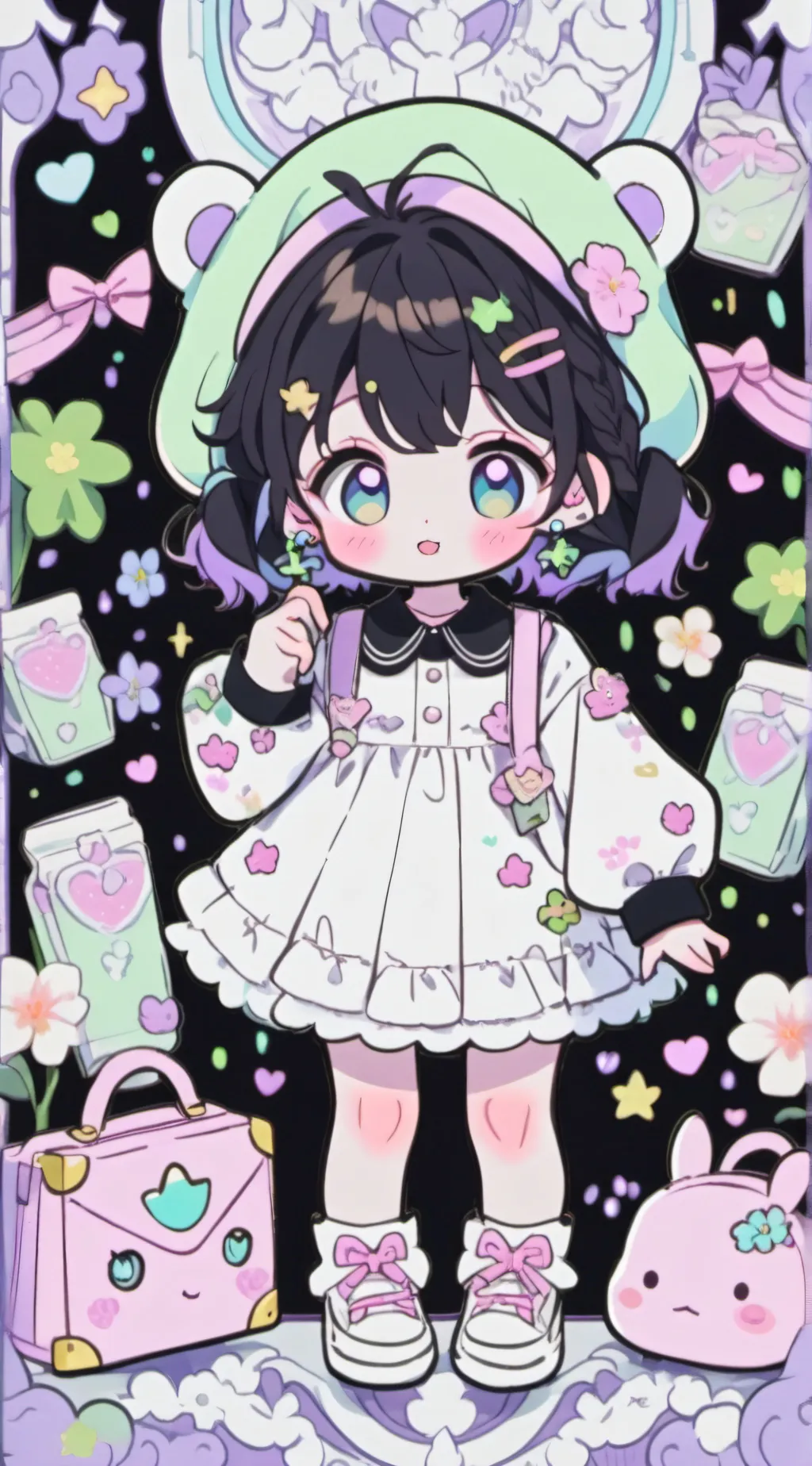 ai character: baby background