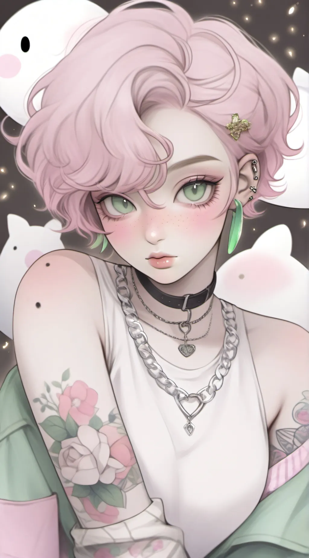 ai character: Esmeralda  background