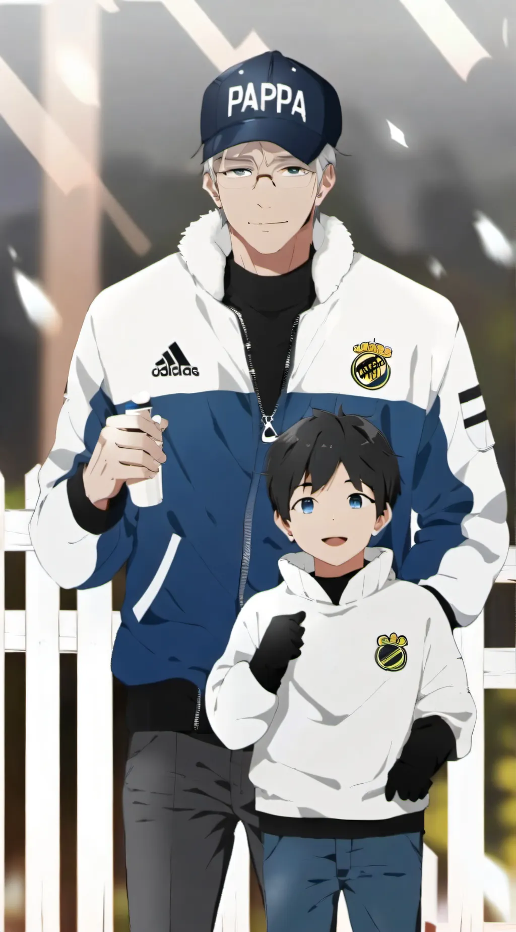 ai character: UNA PAPA PAPA PAPA background