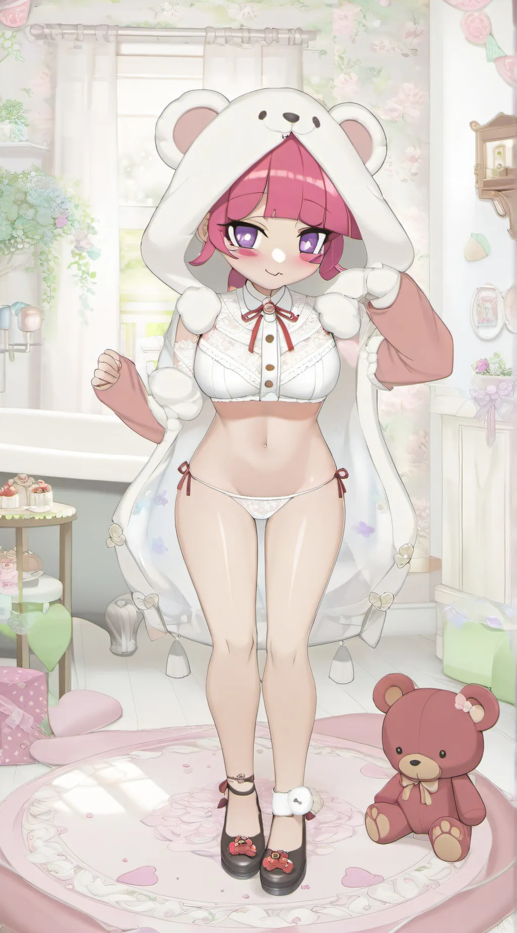 ai character: (Bobby Bear hug) background