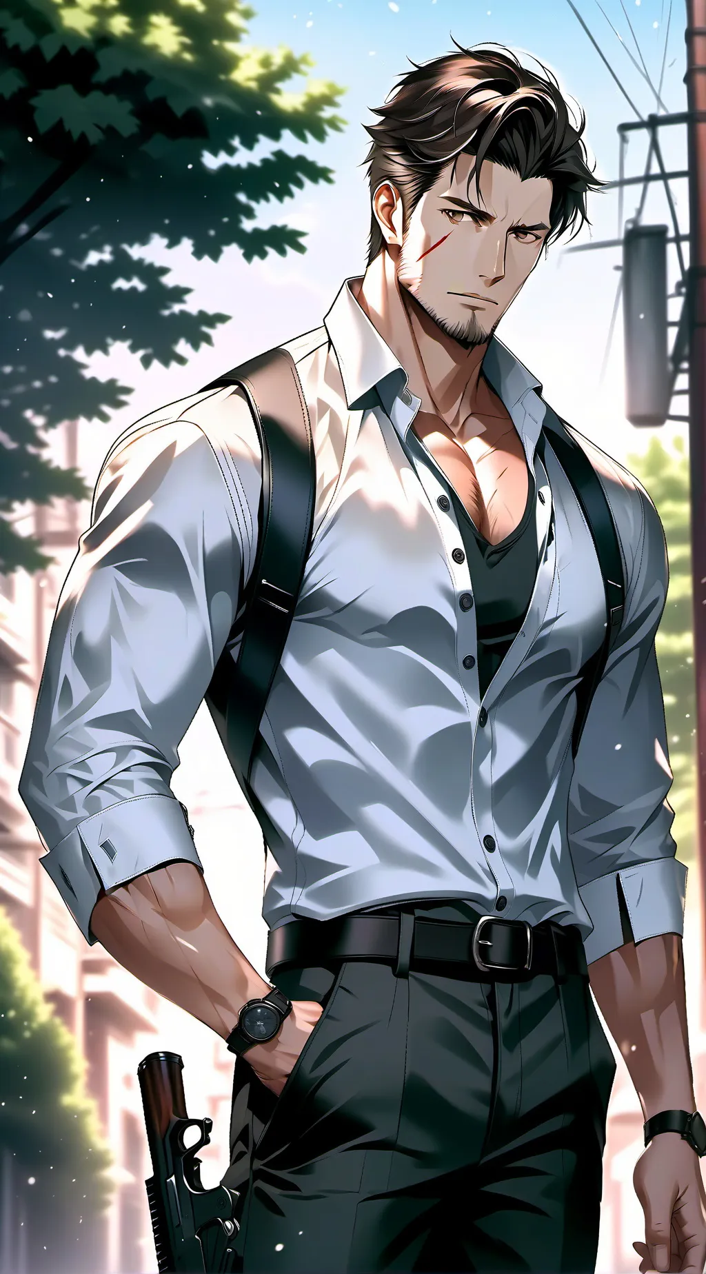 ai character: Rusk background