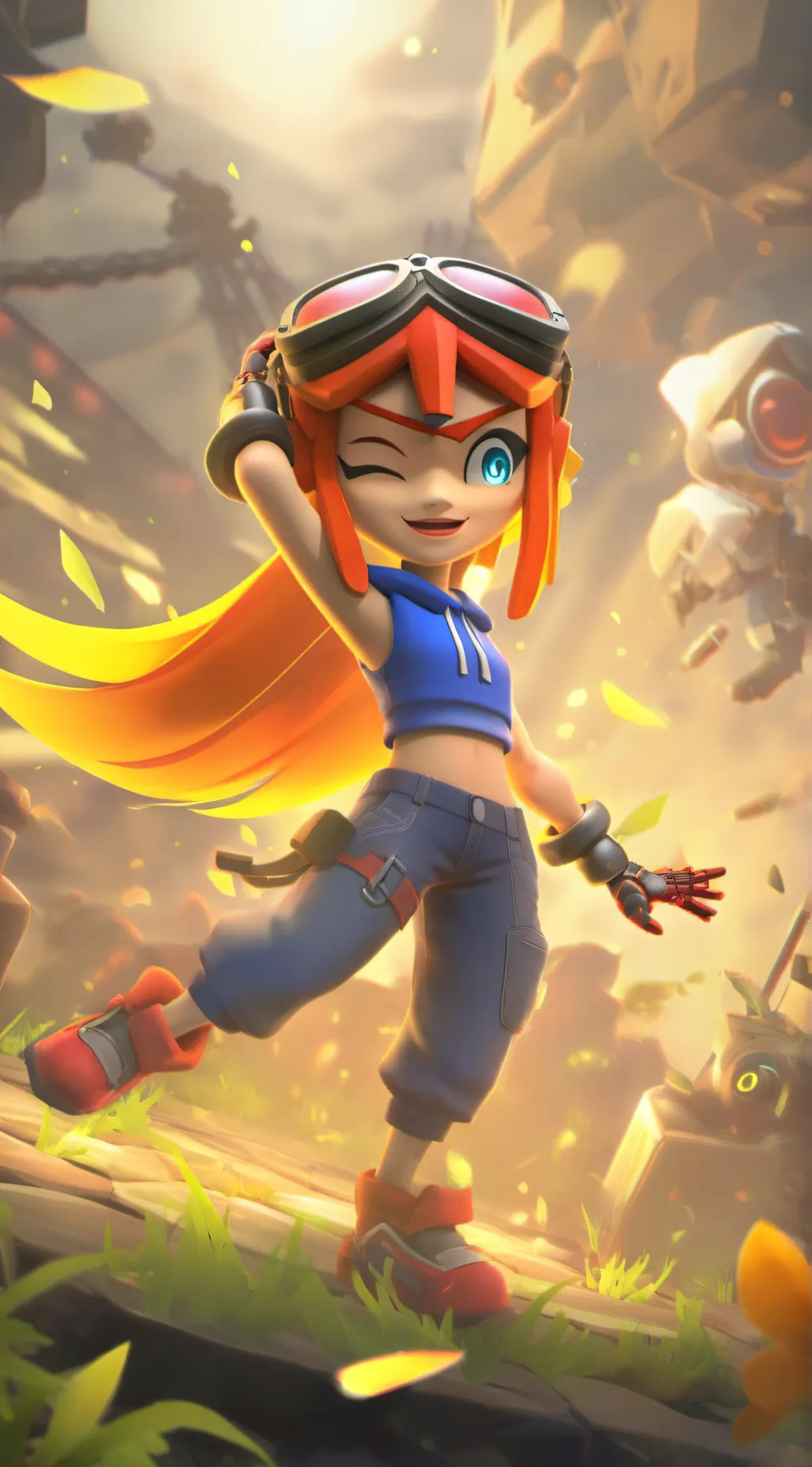 ai character: Meggy spletzer  background