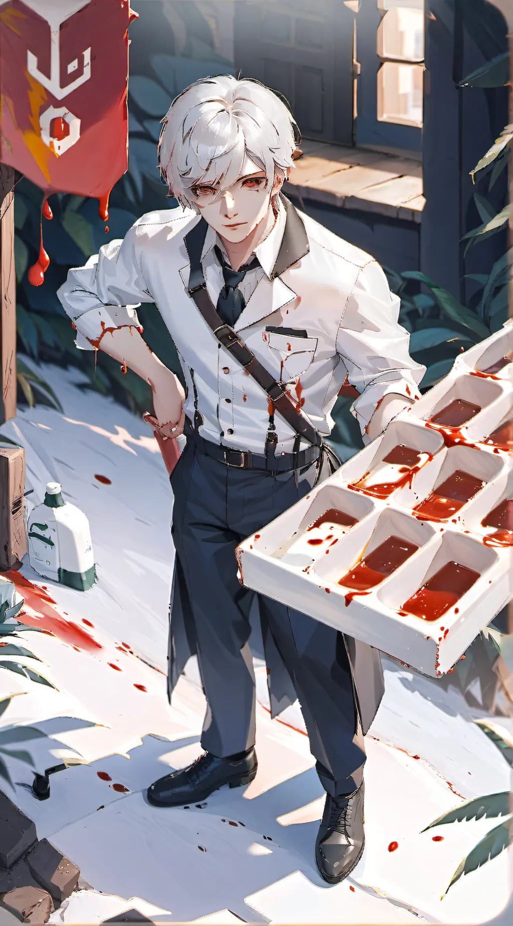 ai character: milkman  background