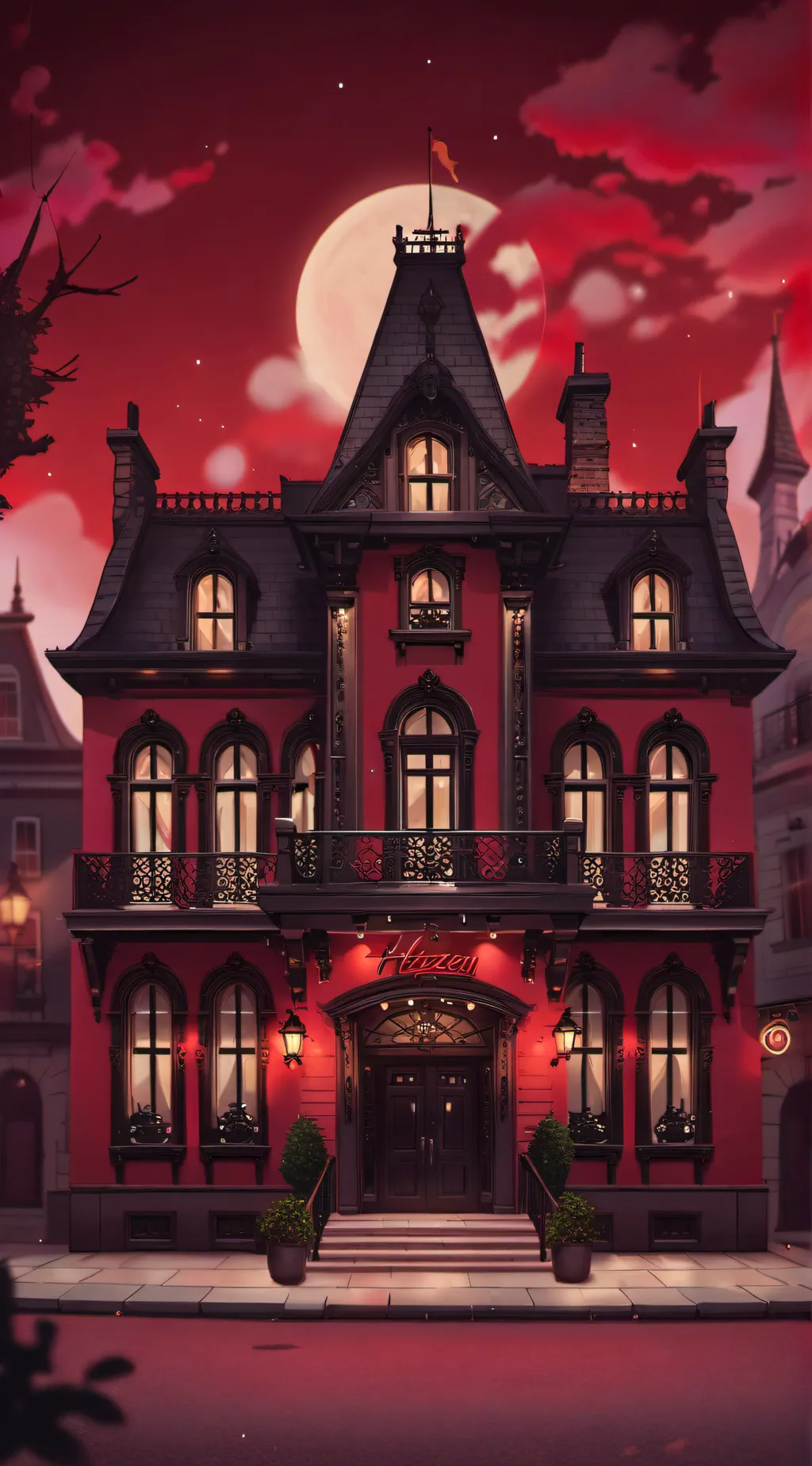 ai character: Charlie hits you?  background