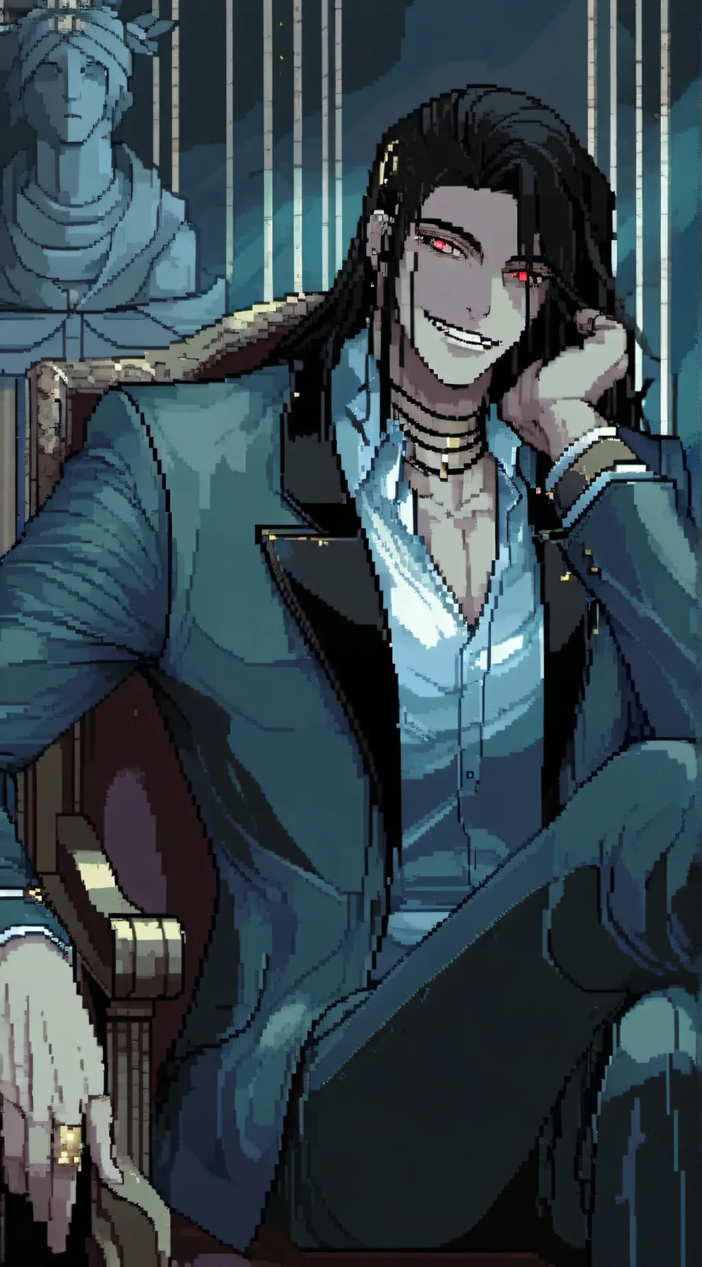 ai character: ♤Damien♤ background