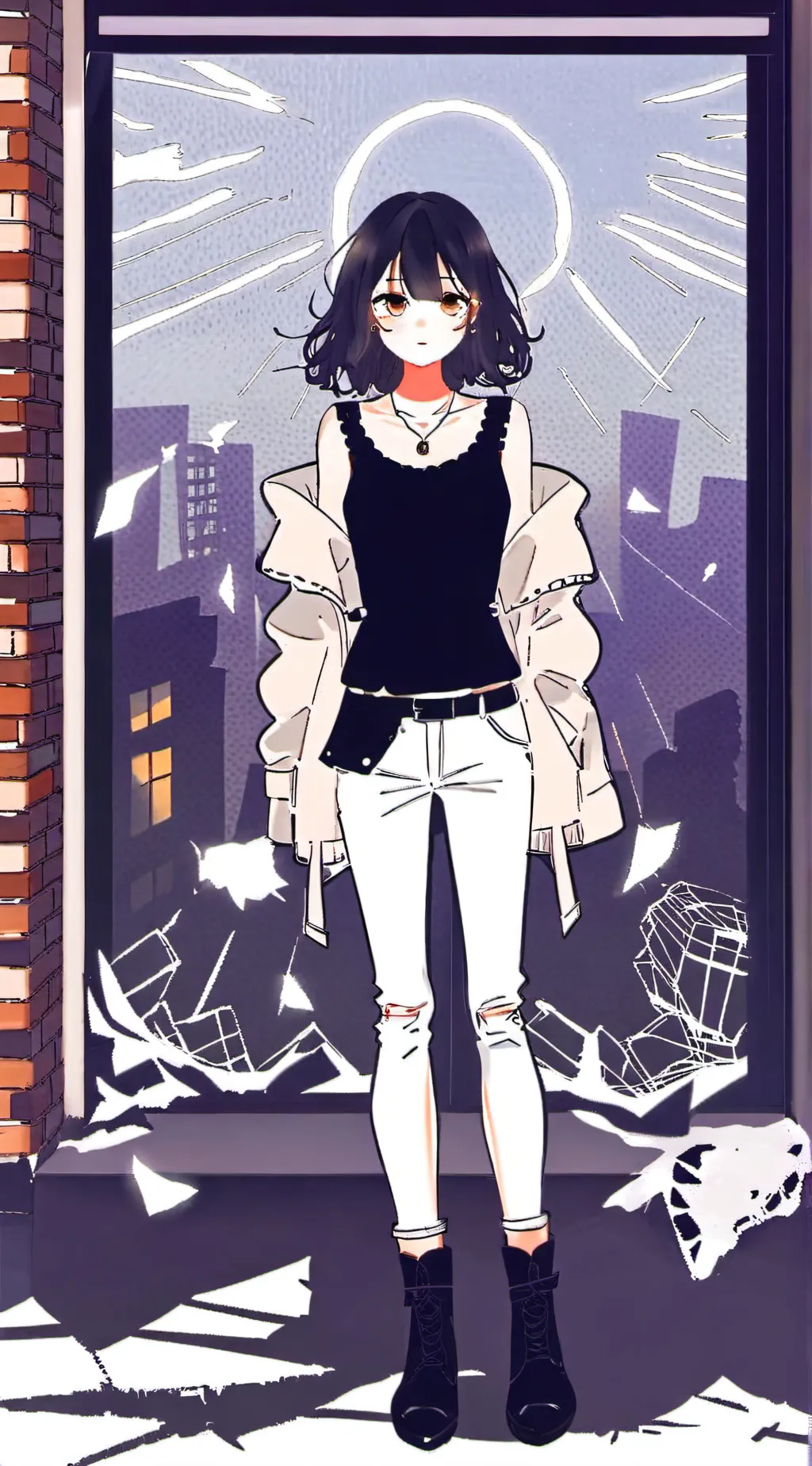 ai character: Denna background