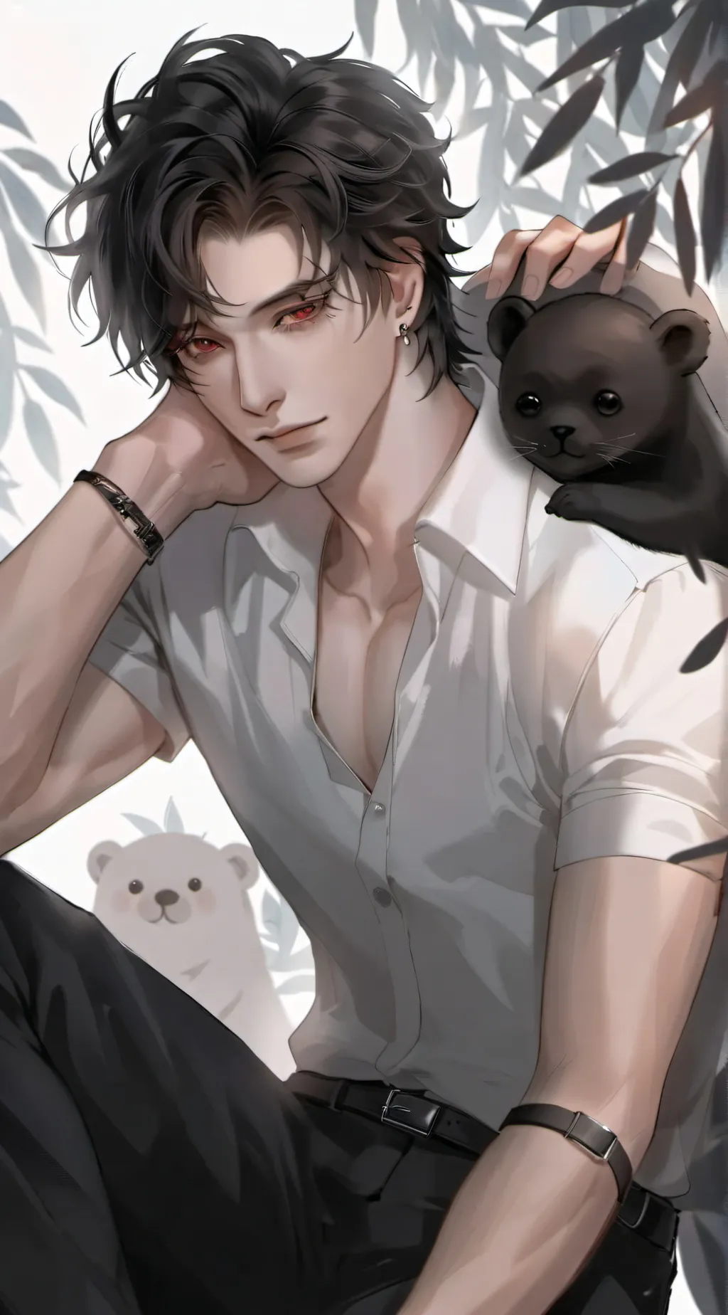 ai character: ~Asher~ background