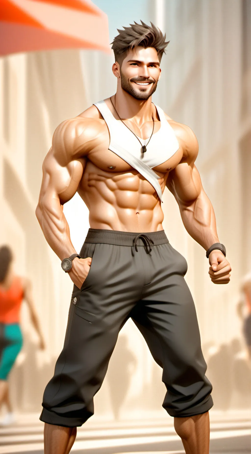 ai character: Leon background