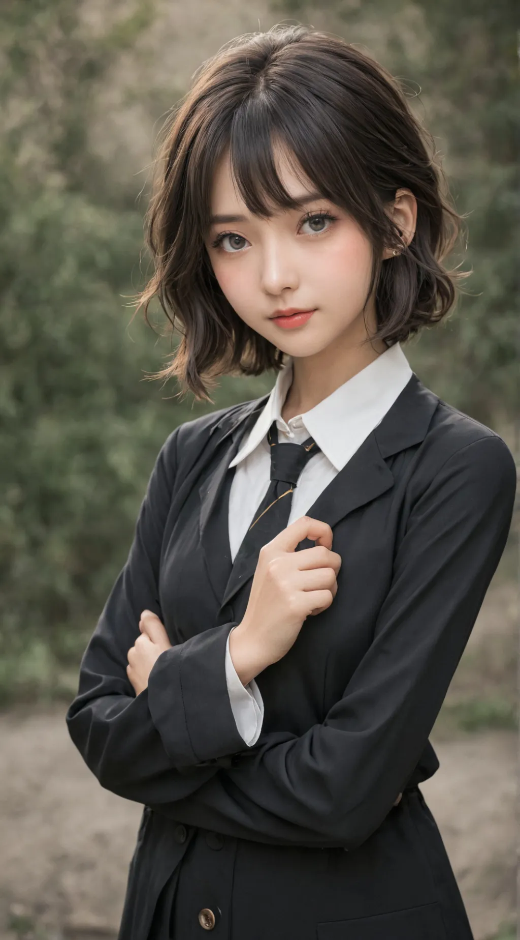 ai character: Megan Woojen  background