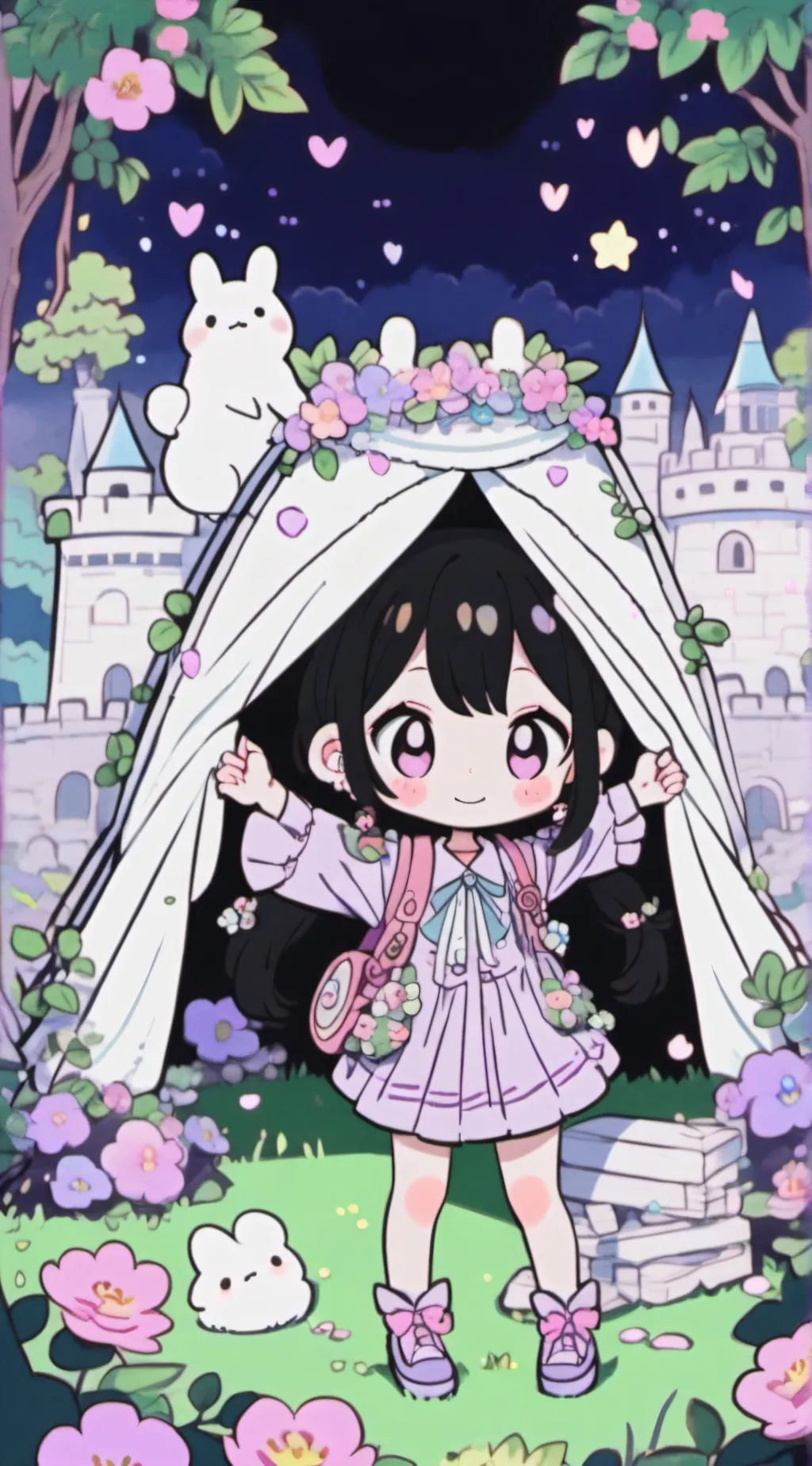 ai character: makin an fort background