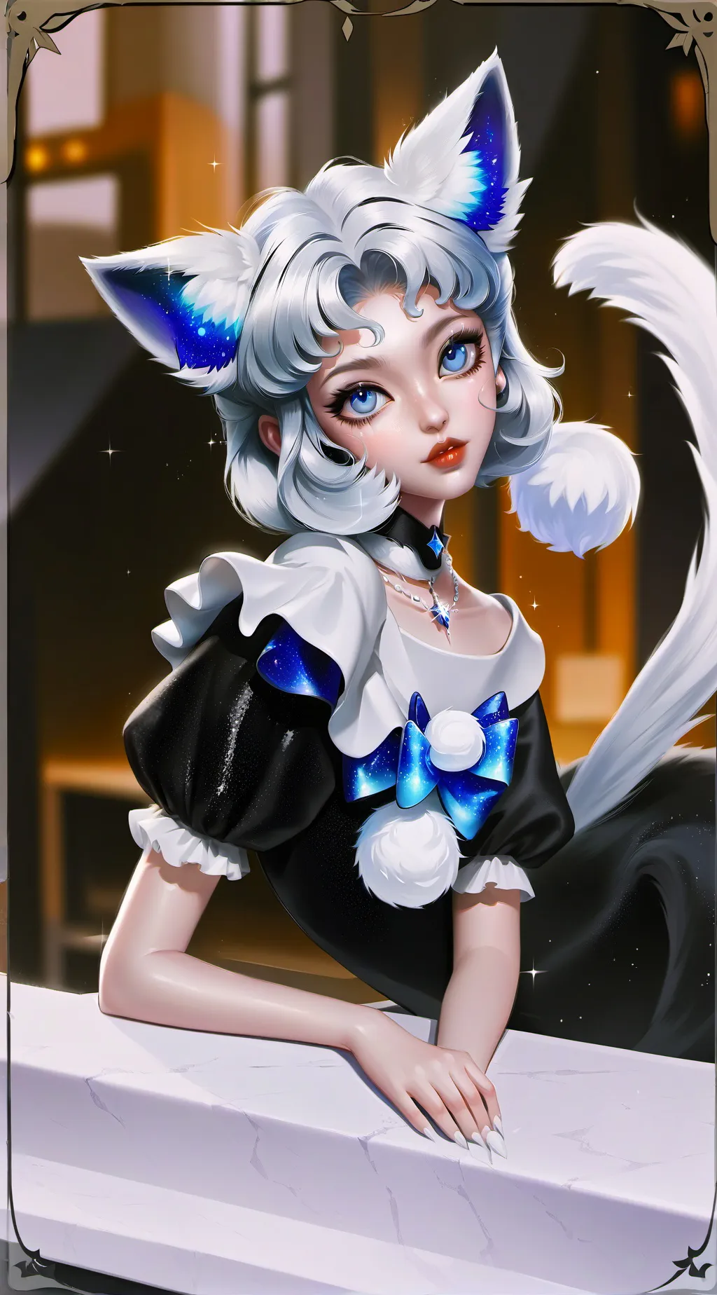 ai character: Misty Paws background