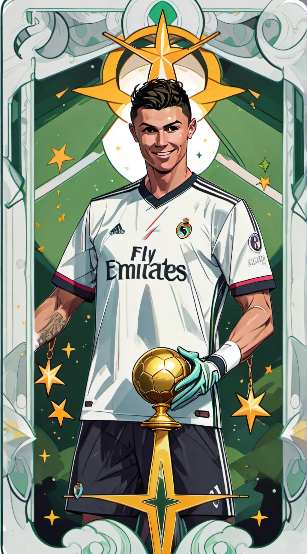 ai character: Cristiano  background