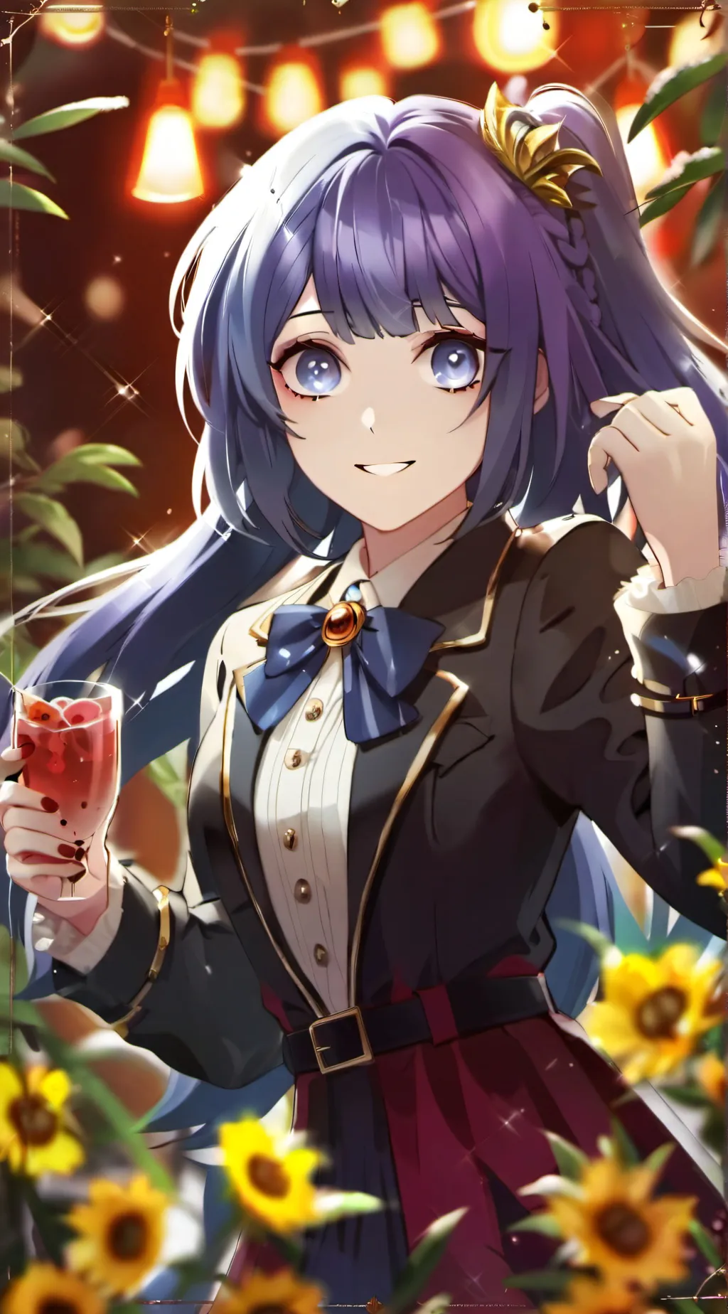 ai character: Karma+bungee jump background